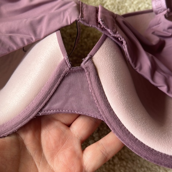 Mauve Victorias Secret Lightly Lined Demi Convertible T-shirt Bra - Picture 5 of 6